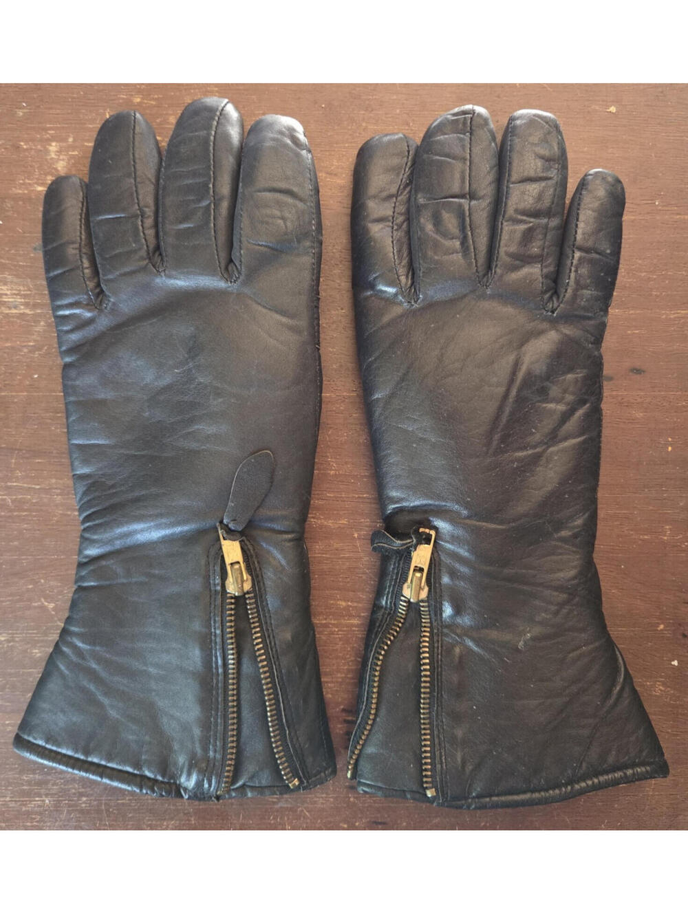 Vintage HondaLine Sportswear Size Med Zippered Gauntlet Motorcycle Riding Gloves
